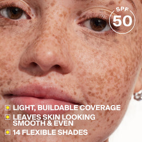 Supergoop! cream texture close-up demonstrates smooth, blendable coverage