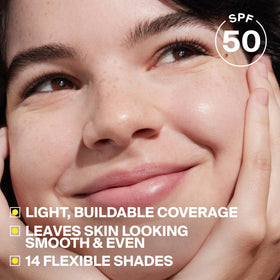 Supergoop! close-up of creamy texture highlighting blendability and smooth finish