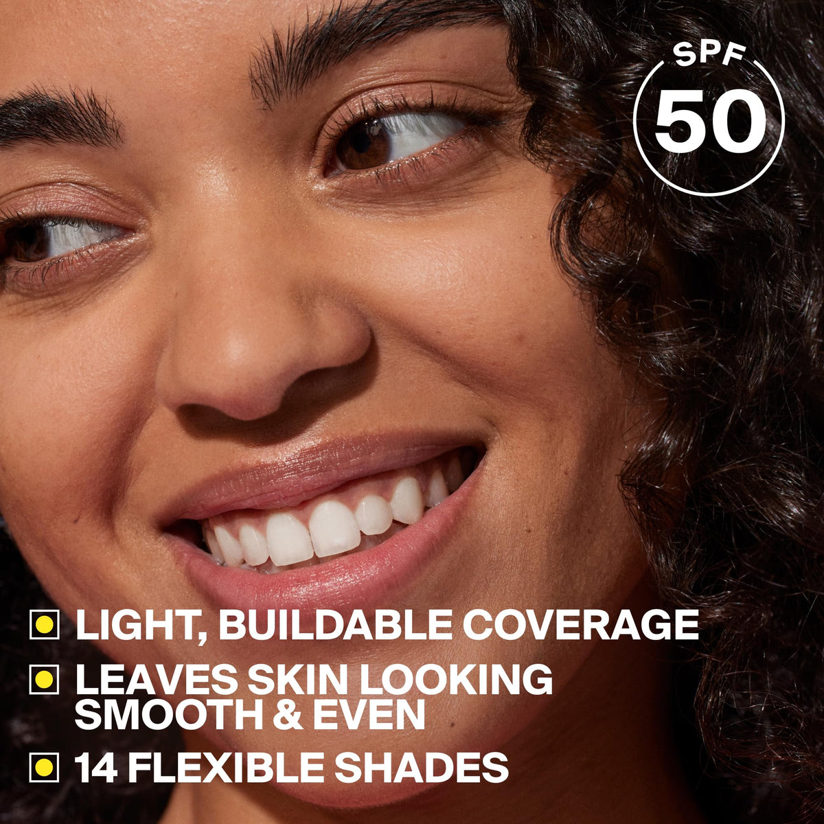 Supergoop! texture swirl of tint illustrating smooth blendability and finish
