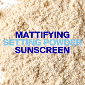 Supergoop! soft-bristled brush close-up for precise, mess-free powder application