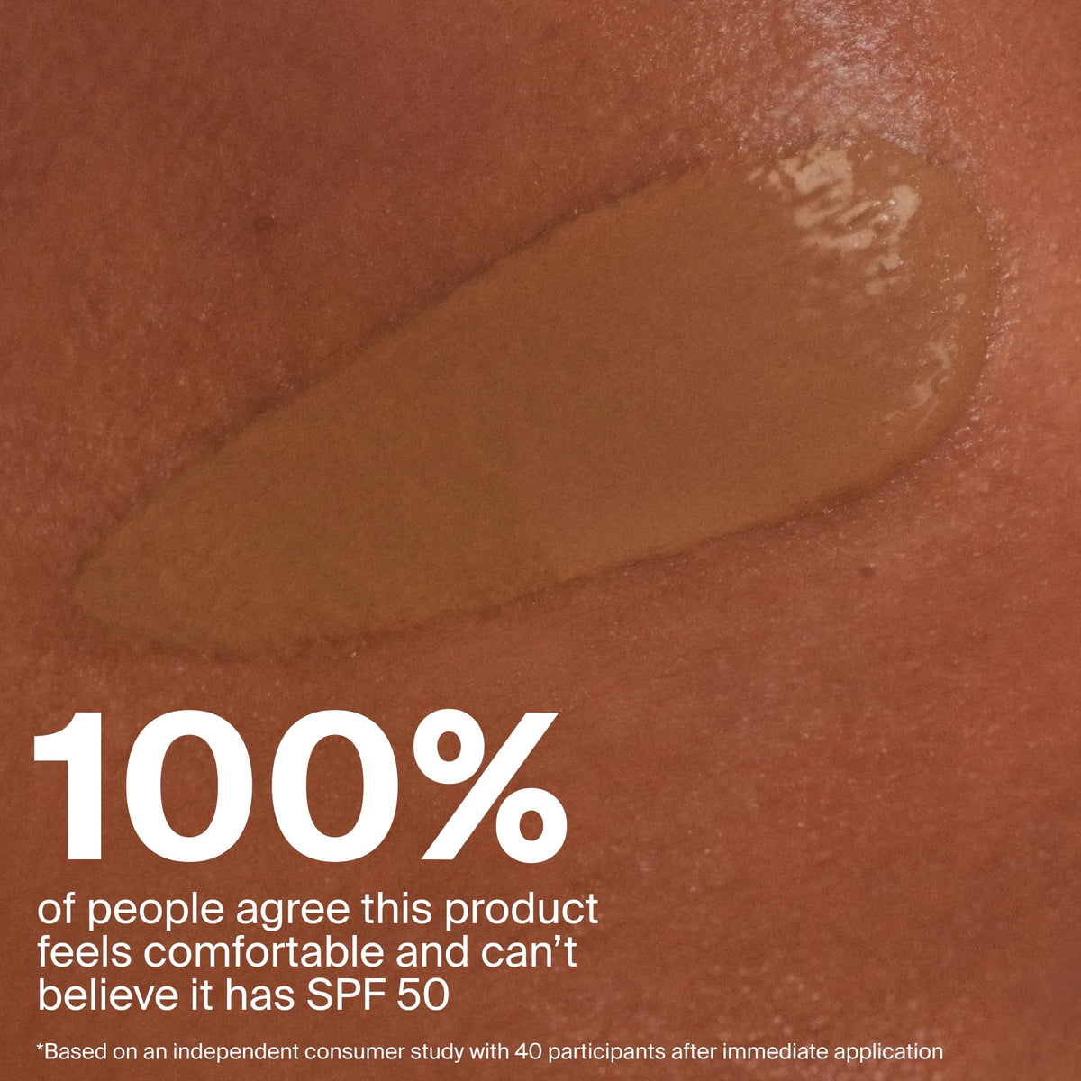 Supergoop! SPF 50 label close-up emphasizing broad-spectrum protection
