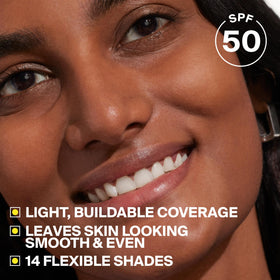 Supergoop! creamy Protec(tint) texture close-up showing blendability