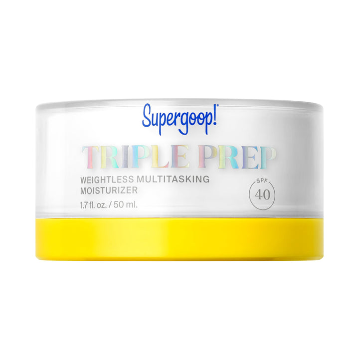 Supergoop! product front packaging showing SPF 40 for daily protection