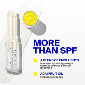 Supergoop! applied under lipstick to provide invisible SPF protection