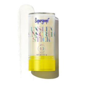 Supergoop! stick front packaging showing compact SPF 40 protection