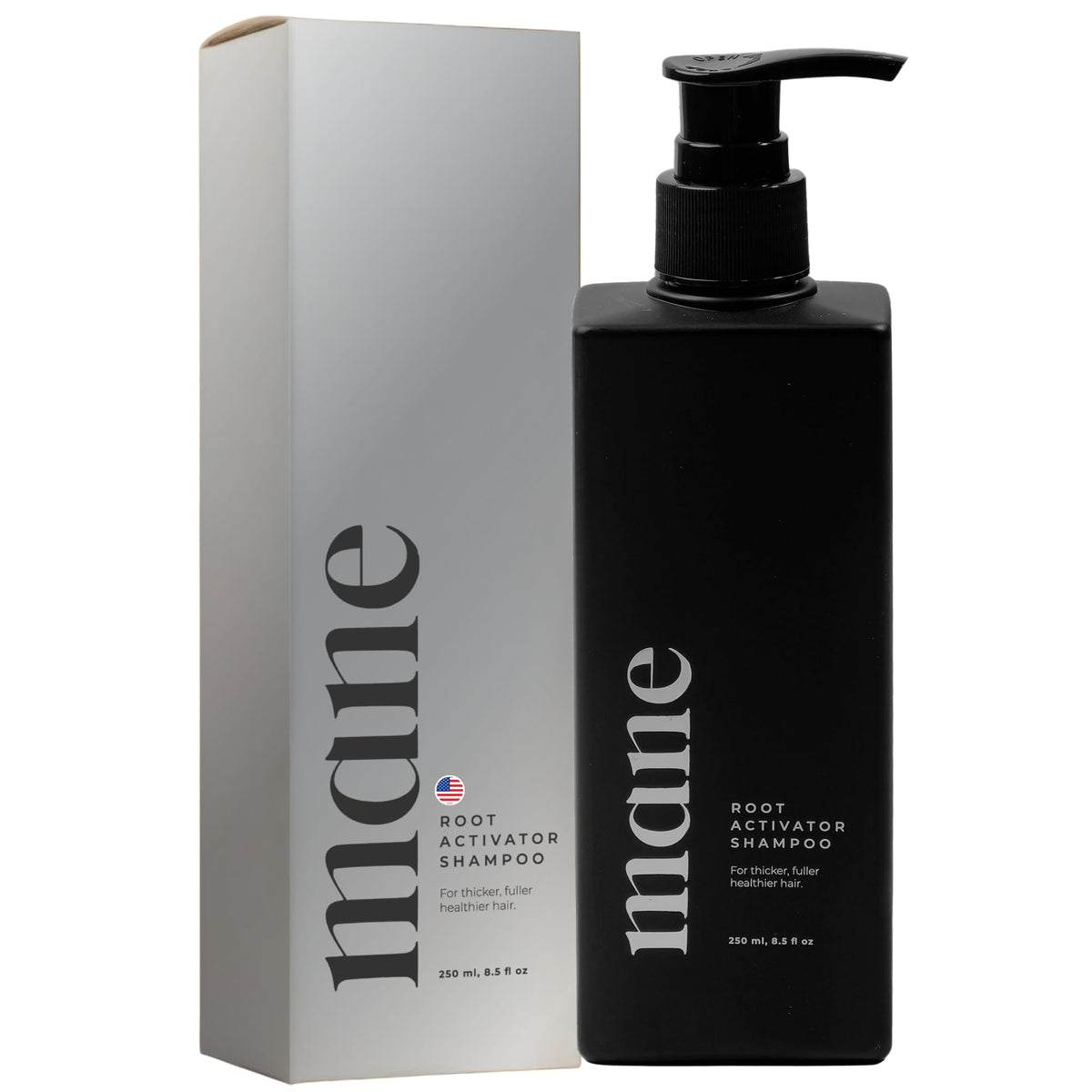 Superior Mane front packaging showing 250ml bottle and product name benefits