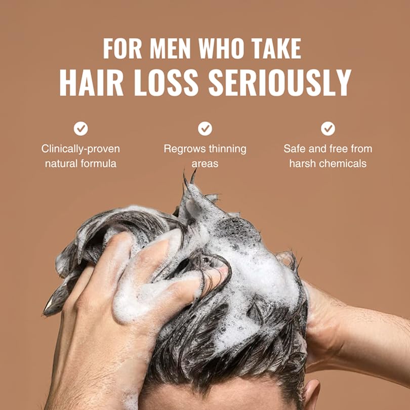 Superior Mane rich lather on scalp showing cleansing action and hydration benefit