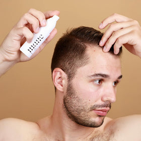 Superior Mane lifestyle shot on bathroom vanity for daily grooming routine