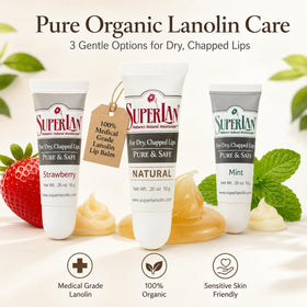 superlan lifestyle outdoor use showing balm protecting lips in hot, dry conditions