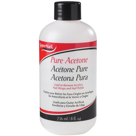 SuperNail front label on 8 oz bottle showing product and quick removal benefit