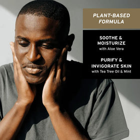 Supply texture close-up showing biodegradable beads and gentle exfoliation benefit