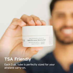 Supply moisturizer applied aftershave demonstrating soothing, non-greasy finish for post-shave comfort