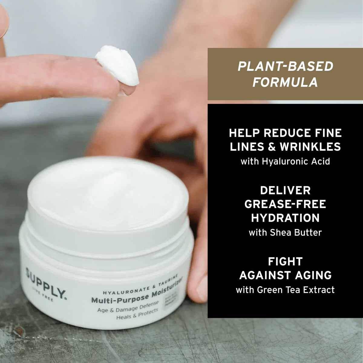 Supply product in hand showing size and travel-friendly 3oz convenience for on-the-go grooming