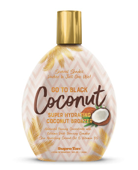 Supre front packaging showing bottle and coconut scent benefit