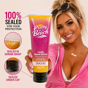 Supre Snooki applying bronzer on arm for even, streak-free coverage