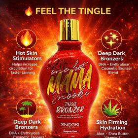 Supre Snooki One Hot Mama held in hand for scale showing 12oz convenience