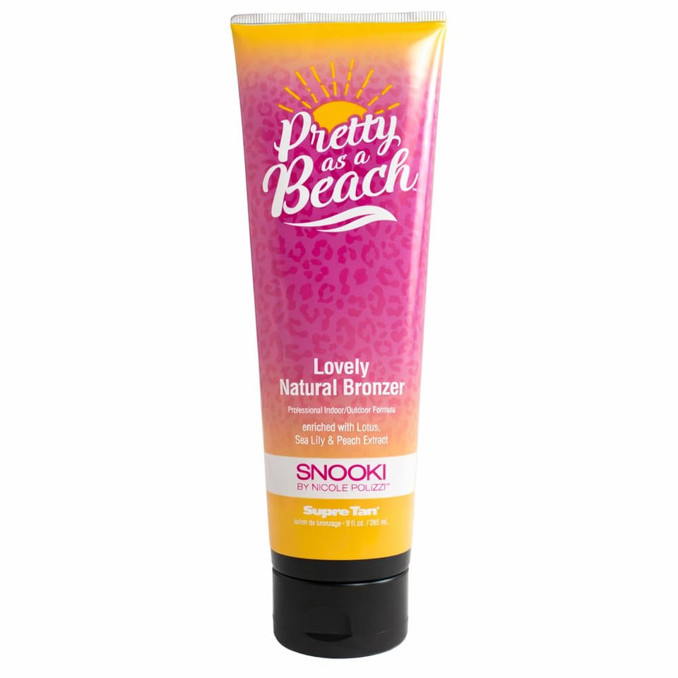 Supre Snooki front bottle photo showing bronzer packaging and size benefit