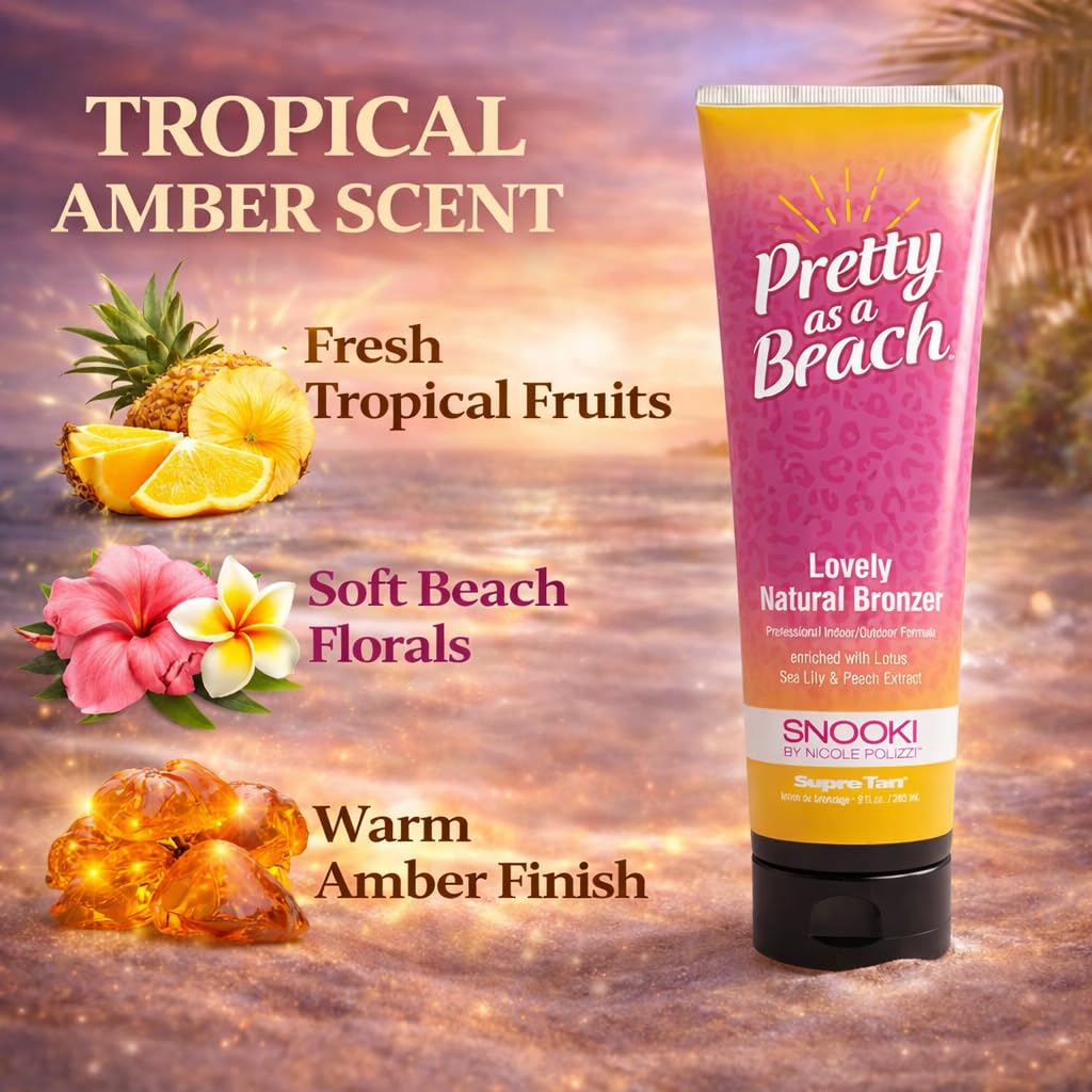 Supre Snooki tropical amber scent imagery suggesting fresh, pleasant aroma