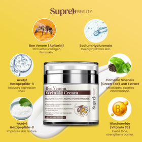 SupreH cream being dispensed on fingers for application, demonstrates easy spreadability