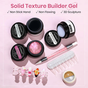 SUPWEE clear gel close-up showing smooth texture for precise sculpting