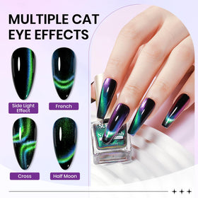 SUPWEE close-up of cat eye stripe detail highlighting crisp magnetic shimmer