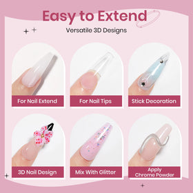 SUPWEE dual forms and 24 molds arranged for quick consistent nail extensions