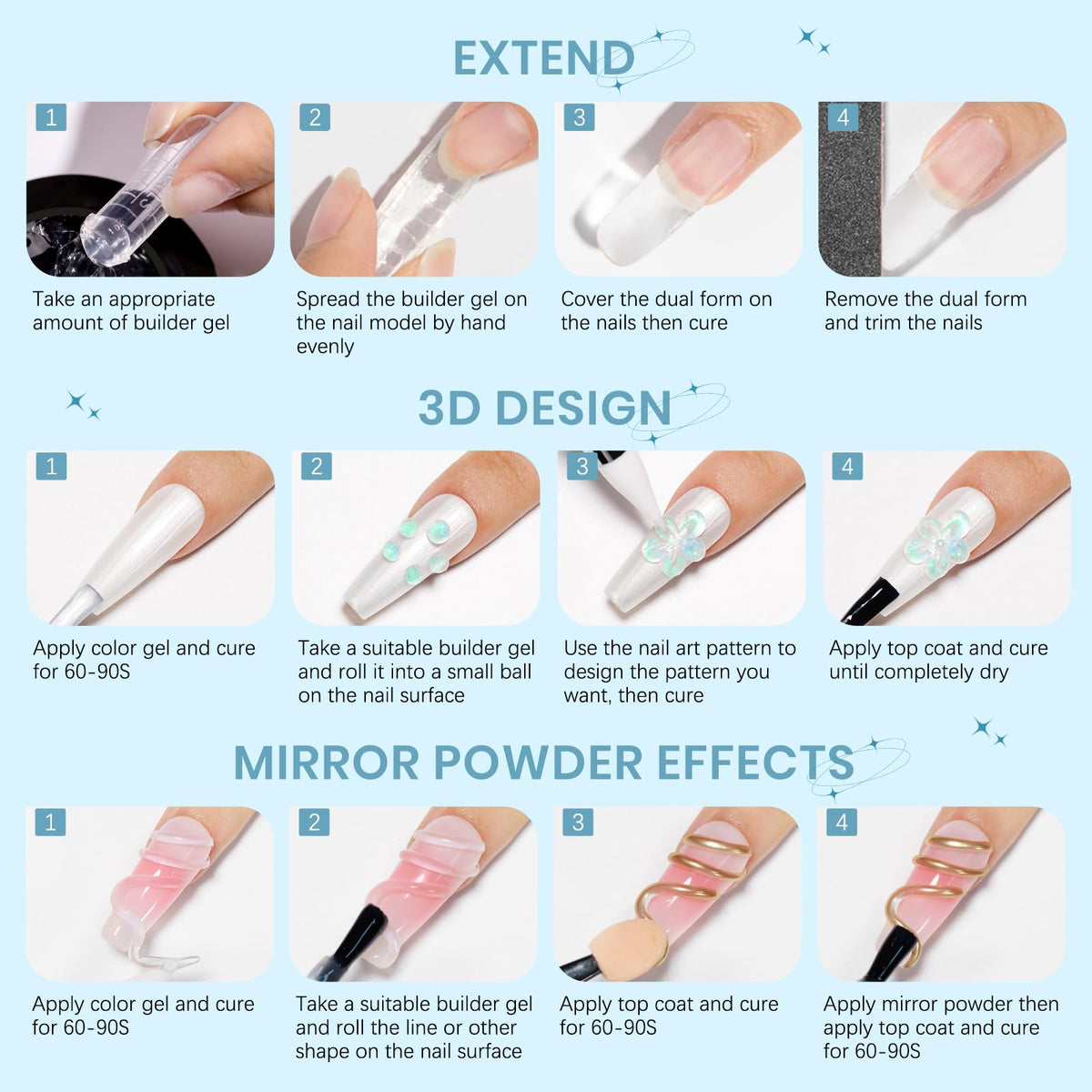 SUPWEE finished nail design lifestyle shot demonstrating salon-quality results