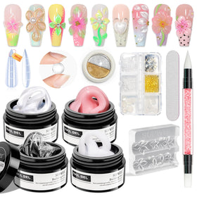 SUPWEE front packaging showing four solid gel colors and included tools for easy setup