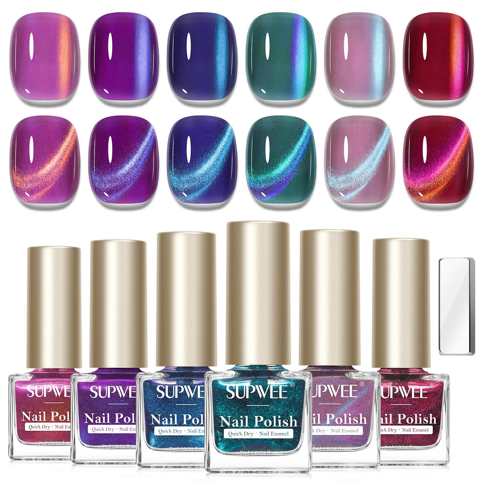 SUPWEE front packaging displaying six cat-eye shades for easy selection