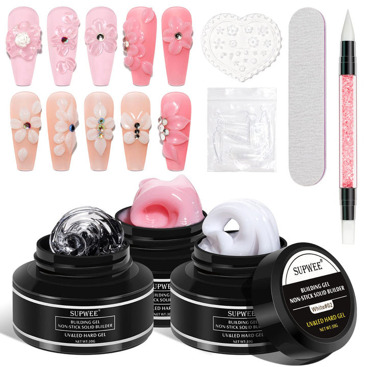 SUPWEE front packaging showing three 30g jars and accessories for quick kit setup