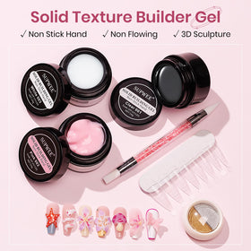 SUPWEE close-up gel texture demonstrating non-sticky sculptable consistency benefit