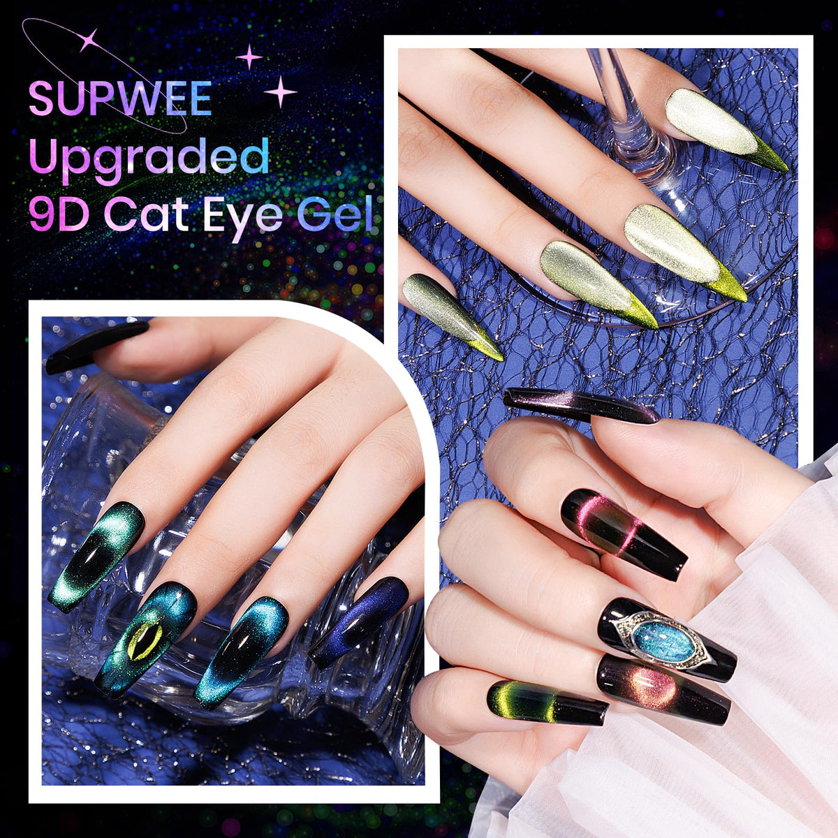SUPWEE finished manicure lifestyle shot showing nails and benefit salon look at home
