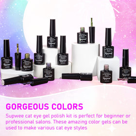 SUPWEE lifestyle galaxy manicure worn on hand to highlight vibrant color shifts
