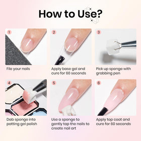 SUPWEE lifestyle image of a finished pastel ombré manicure showcasing salon-style results