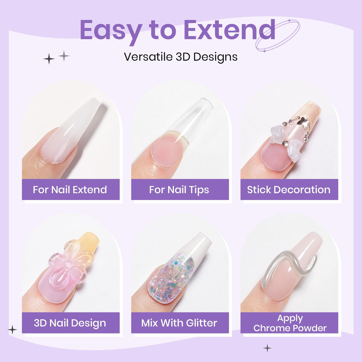 SUPWEE being used to sculpt a 3D nail design showcasing clean shaping benefit