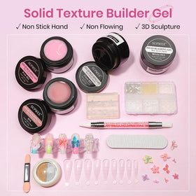 SUPWEE gel texture close-up highlighting non-sticky solid gel for precise sculpting