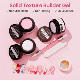 SUPWEE three gel jars close-up showing colors for versatile sculpting