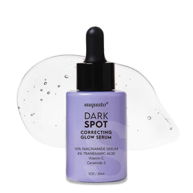 suquato front packaging showing 30ml bottle and clean design, promoting visible brightening