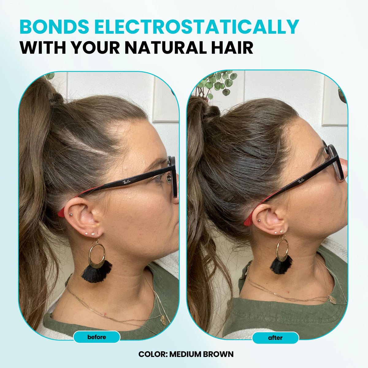 SURETHIK before and after scalp photo highlighting fuller-looking hair benefit