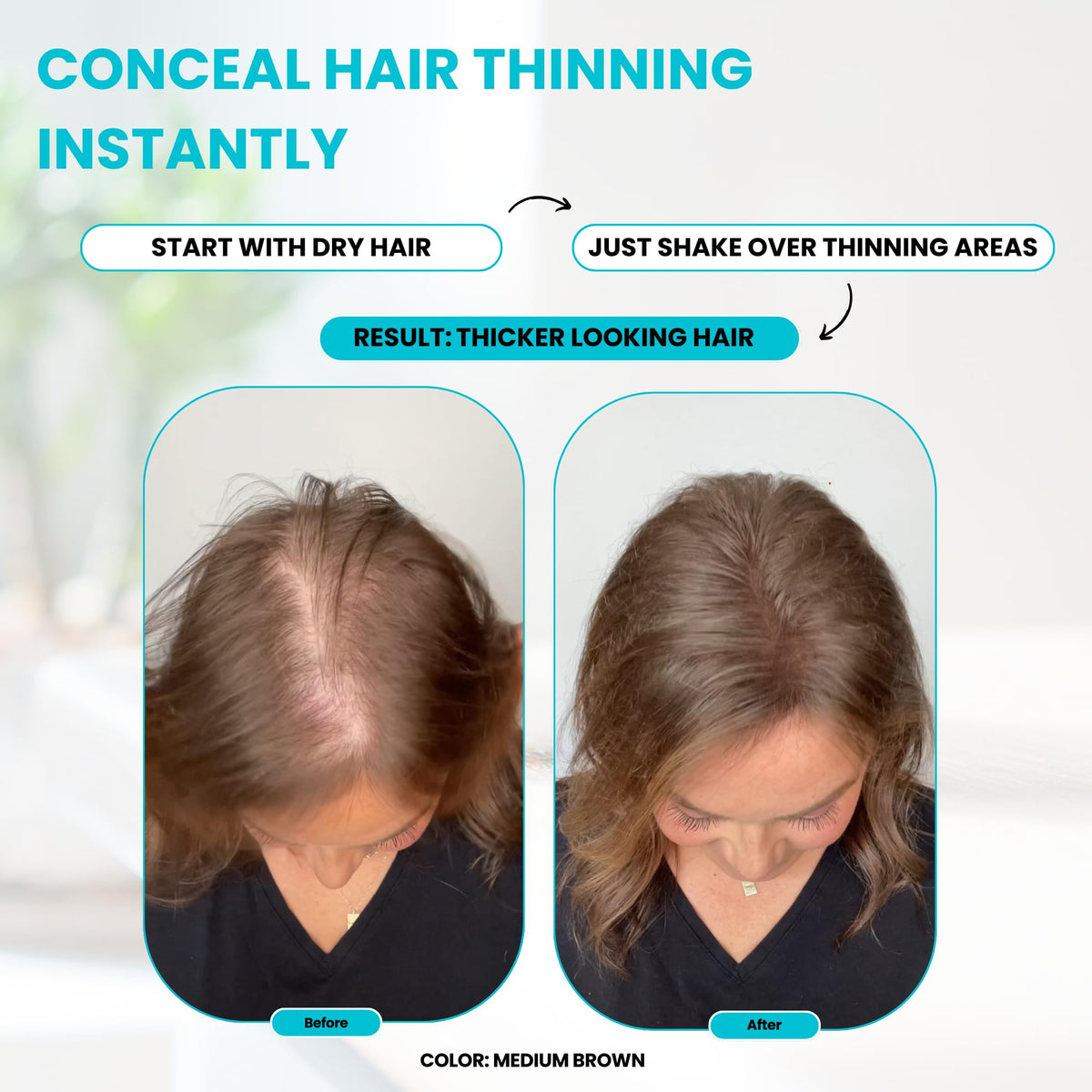SURETHIK close-up of keratin fiber texture for natural blending benefit