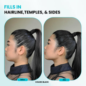 SURETHIK finished hairstyle in lifestyle setting showing natural-looking concealment benefit