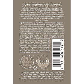 SURFACE back label close-up listing ingredients and usage details for informed choice