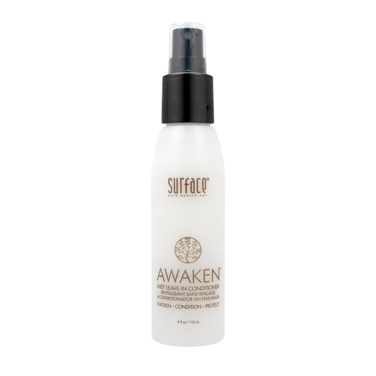 SURFACE Awaken Mist front packaging showing bottle and label for quick recognition and benefit