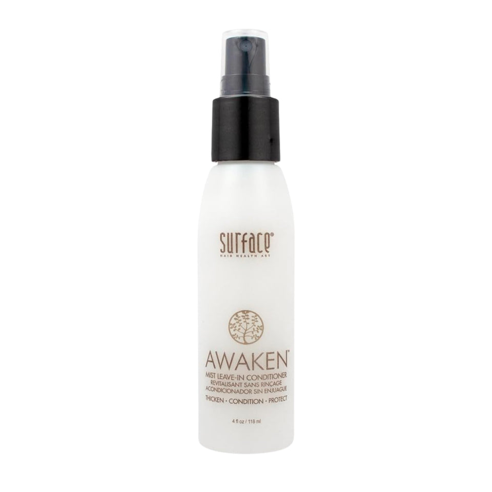 SURFACE Awaken Mist front packaging showing bottle and label for quick recognition and benefit
