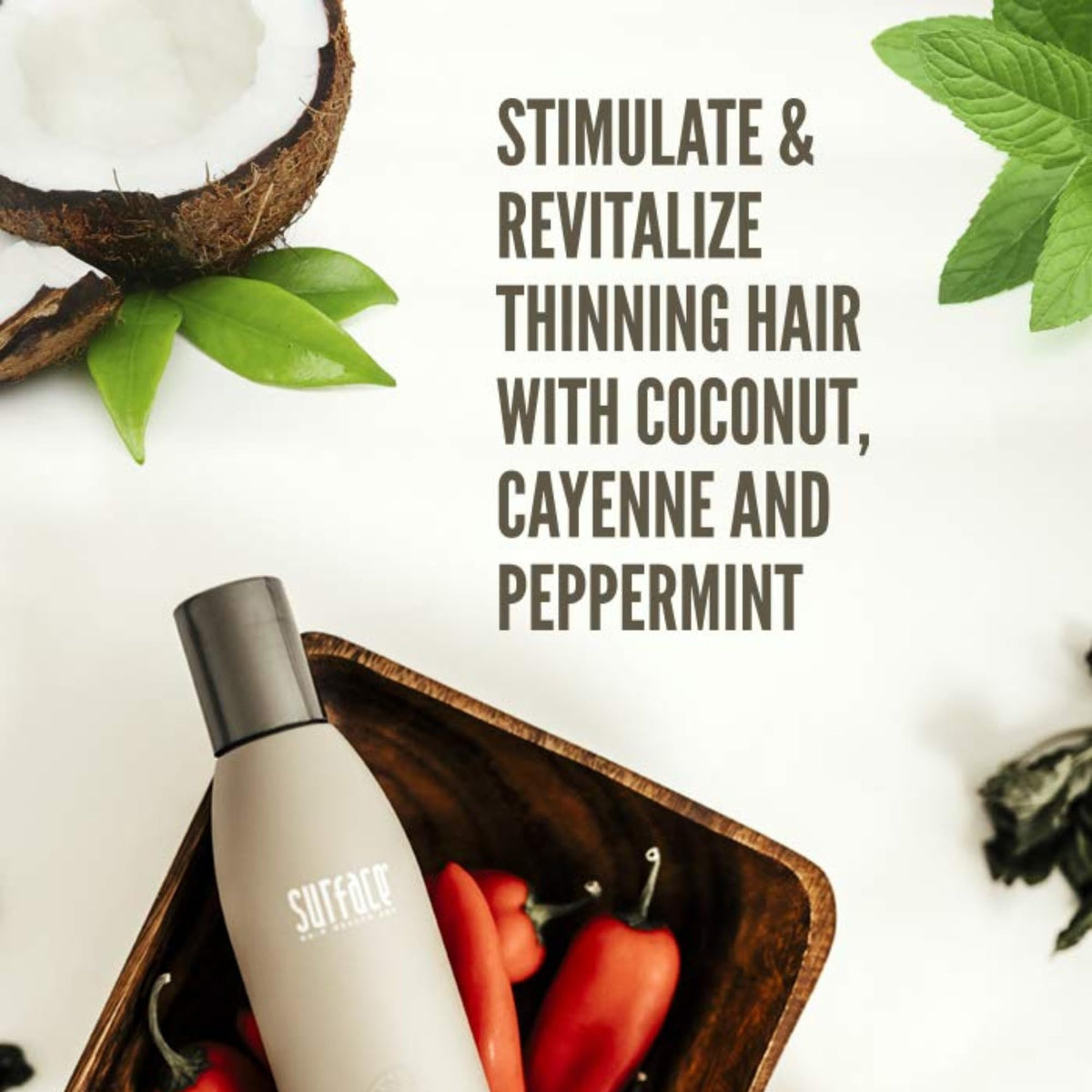 SURFACE conditioner lather on hair mid-rinse showing smooth detangling benefit