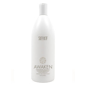 SURFACE Awaken shampoo front bottle showing product and size benefit