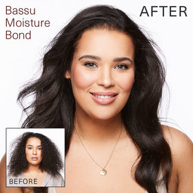SURFACE Bassu being applied to damp hair for detangling and protection