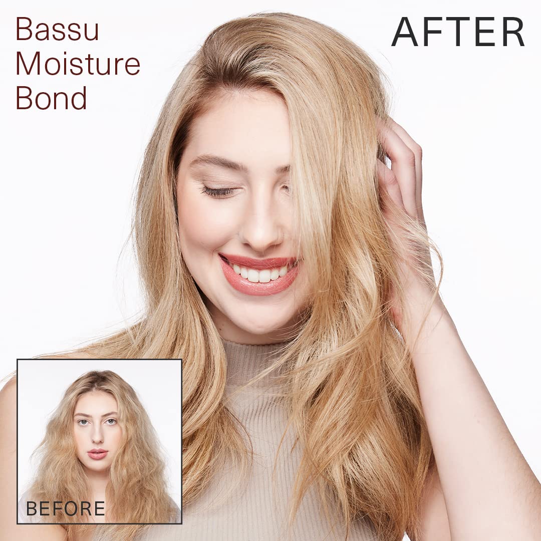 SURFACE Bassu before and after hair ends showing reduced breakage