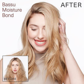 SURFACE Bassu before and after hair ends showing reduced breakage