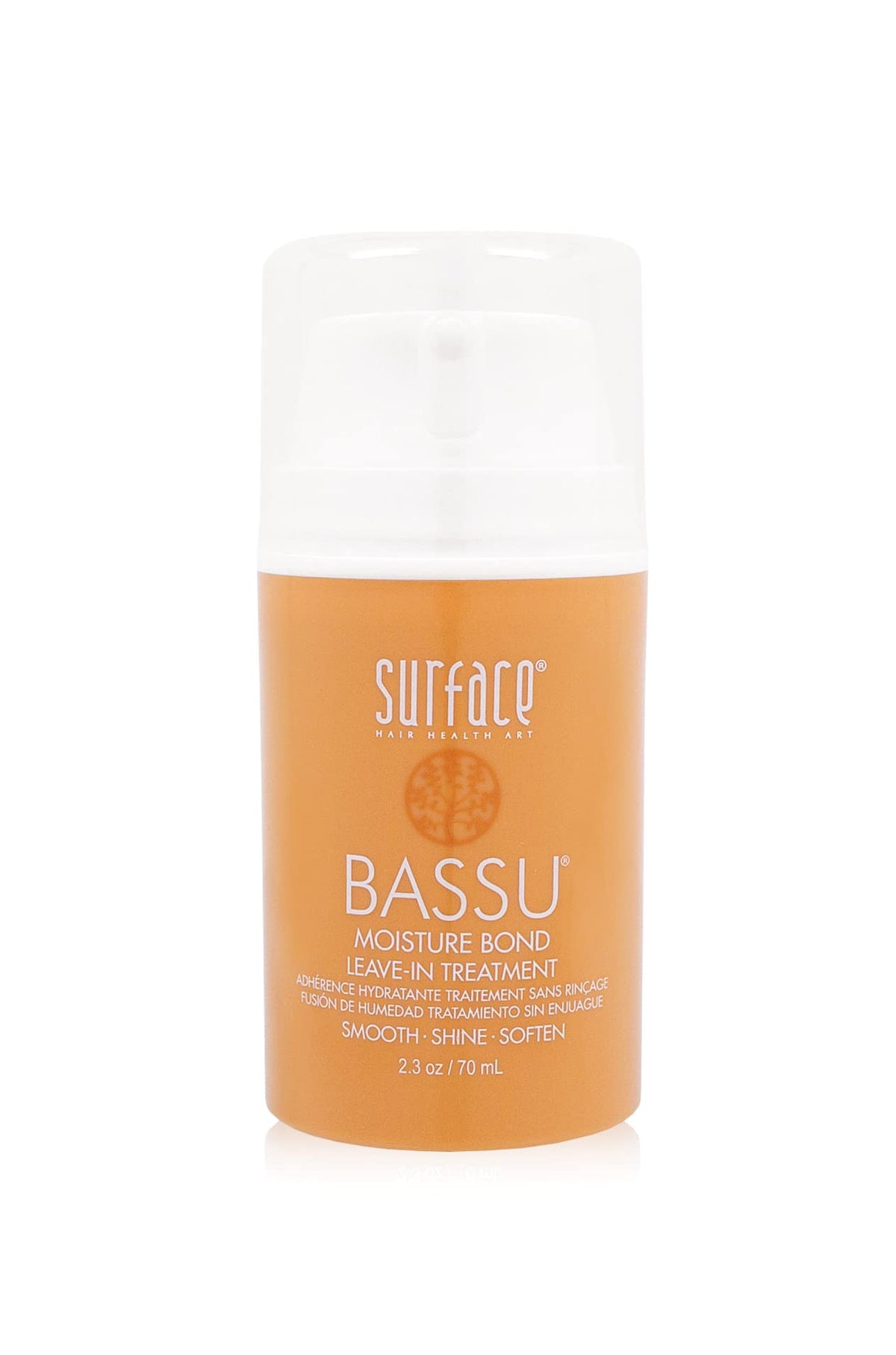 SURFACE Bassu front packaging showing product and label benefit